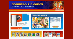 Desktop Screenshot of dragonballzgames.info